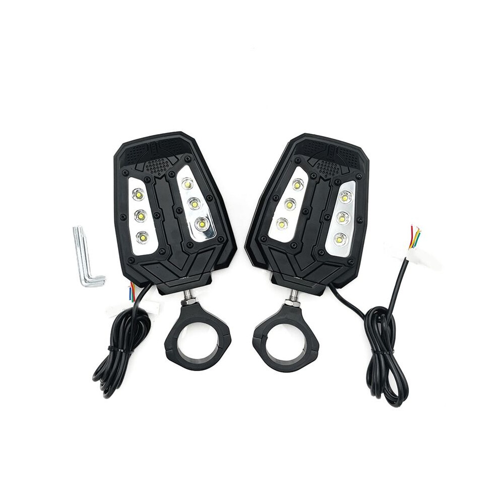 Motorcycle Atv Utv Adjustable Rearview Mirror Lights 1.75 Inch For Can Am Maverick X3 Rzr S 800 900 1000 Arctic 6033000173522