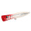 Großer Buchenholz-Popper Köder 14 cm 45 g Reflexive, attraktive Farben 14