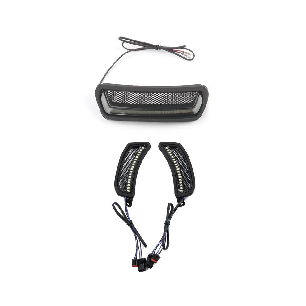 Motorcycle Tracer Headlight Vent Accent Led For Softail Low Rider St El Diablo Fxrst Fxlrst 2022-2024 White 6032633864708