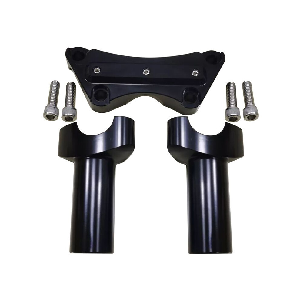 4Inch Tall Handlebar Risers Top Clamp Fit For 1Inch Bar Sportster Dyna Fxdwg Fxdl 6032965860317