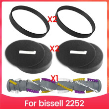 Kit de 5 Filtros de Cepillo Giratorio y Correa de Aspiradora para Accesorios de Repuesto para Aspiradora 2252