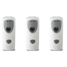 3X Dispenser Automatico di Deodorante per Ambienti Bagno Spray Deodorante per Ambienti un Parete, Erogatore Automatico di Profumo