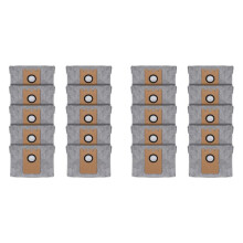 20 Stuks Stofzakken voor RoboVac L35 Hybrid LR30 Hybrid LR20 Auto-Leeg Station, met Actieve Koolstofstof