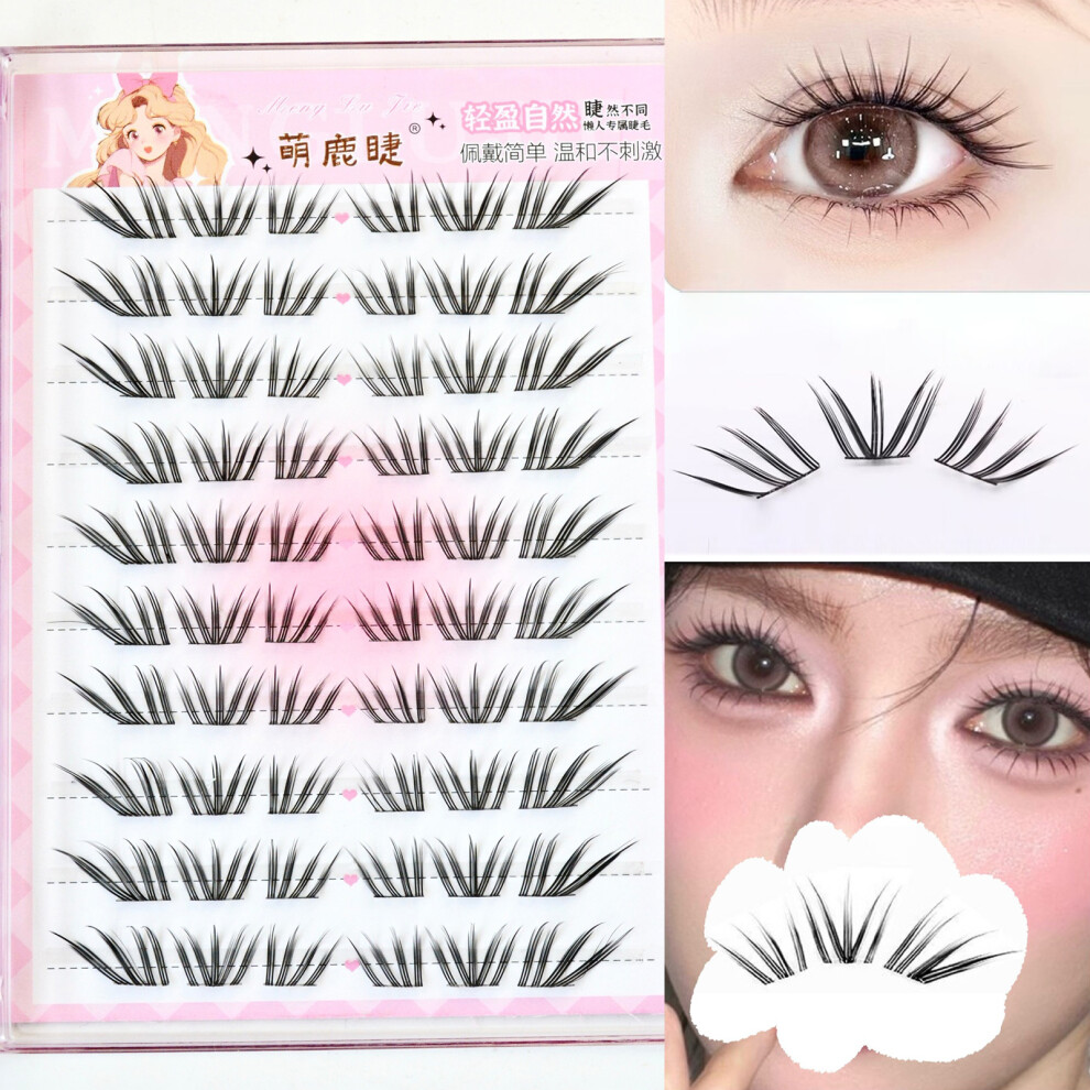 Reach-Tools (Mlj Glue) French False Eyelashes 9-12Mm For Makeup & Photography