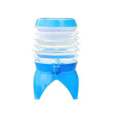 Récipient D'Eau Pliable en Plein Air Camping Seau D'Eau Pliant Pêche Bière Jus Boisson Stockage Robinet Seau 3,5 L