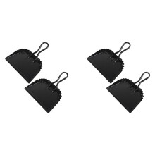 4Pack Zwarte Metalen Stoffer, 12 Inch Stoffer Stoffer voor Binnen, Buiten, Open Haard, Industrieel, Commercieel Gebruik