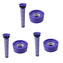 3X Jeu de PréFiltre + Post-Filtre HEPA pour Aspirateur Sans Fil V7, V8, PréFiltre de Remplacement et Post-Filtre