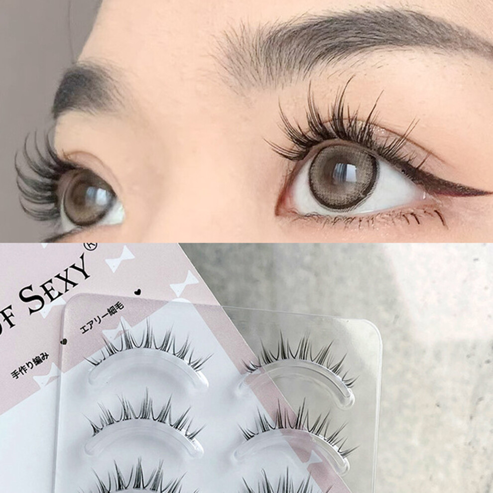 Roc-Electron 5 Pairs Lightweight Senseless Diy Eyelashes