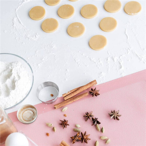 Perforated Baking Mats,4PCS  Silicone Mat for Half Sheet,Non-Stick Reusable Oven Liners for Making Bread/Pastry