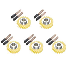 5X W10112253 9706416 Motor Brush W10380496 4162897 Mixer Worm Drive Gear for Stand & A Pair of Motor Brush