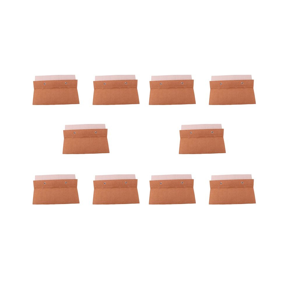 Typecat Beige/Brown 10X Glasses Organizer Storage Hanging Bag Sunglasses Eyeglasses Display Organizer 15 Slot Eyewear Holder +