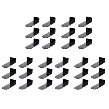 30-Pack Drijvende Schoenenplanken,Zwarte Acryl Wandgemonteerde Schoenenrekplanken, voor Het Weergeven van Verzamelbare Schoenen en Sneakers
