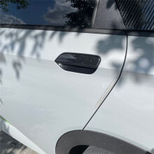 Exterior Outer Door Handle and Bowl Protection Cover Trim Carbon Fiber Color for