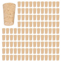 Wood Bottle Stopper,Soft Wood Corks,Tapered Cork Wooden Beer Bottle Stopper for Wine Making ,for Wine Bottle 120Pcs