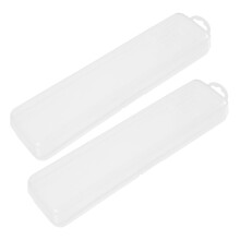 2pcs Travel Toothbrush Case Leakproof Compact Holder with Hygienic Ventilation for Travel