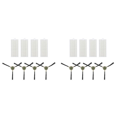 2X Suitable for  Sweeping Robot Accessories, Side Brush / M201 / T700 / M500 / 501 Filter Screen