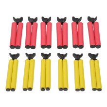 12pcs Salon Hot Roller Insulation Clips, ABS + Sponge, Hair Perm Fixing