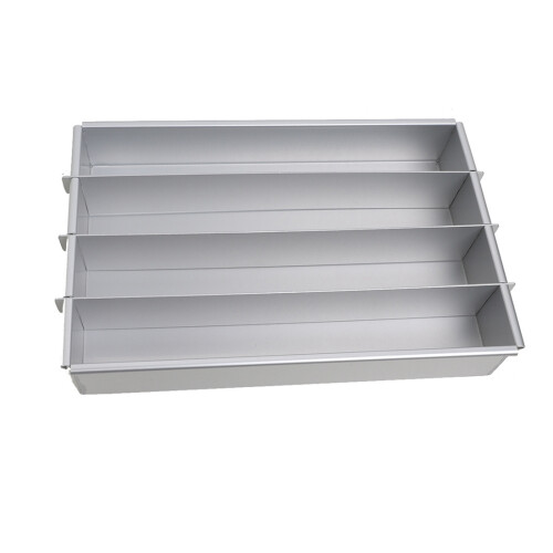 Battenberg Battenberg Cake Pan, Commercial Weight Anodised Aluminium, Silver B