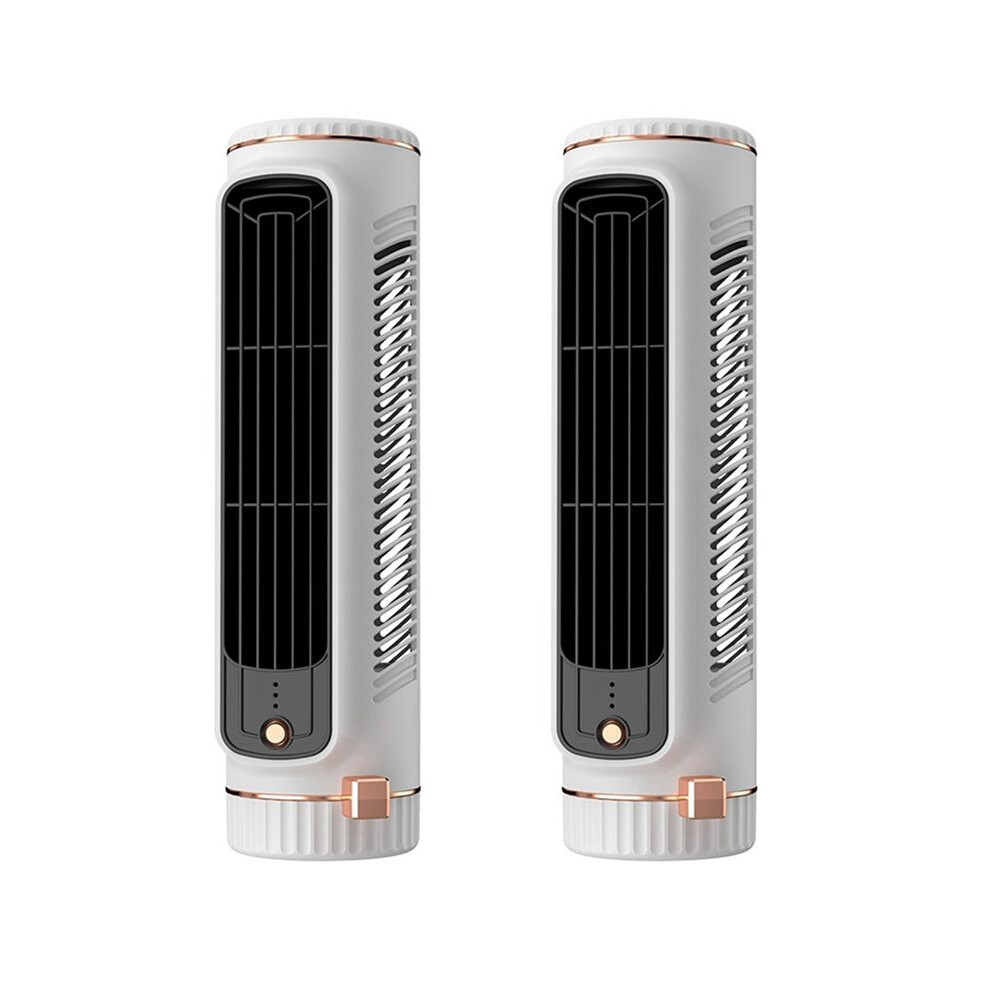 2X Air Circulation Bladeless Fan Tower Fan Bladeless Fan Bedroom Ultra-Quiet Dormitory Desk Floor Electric Fan