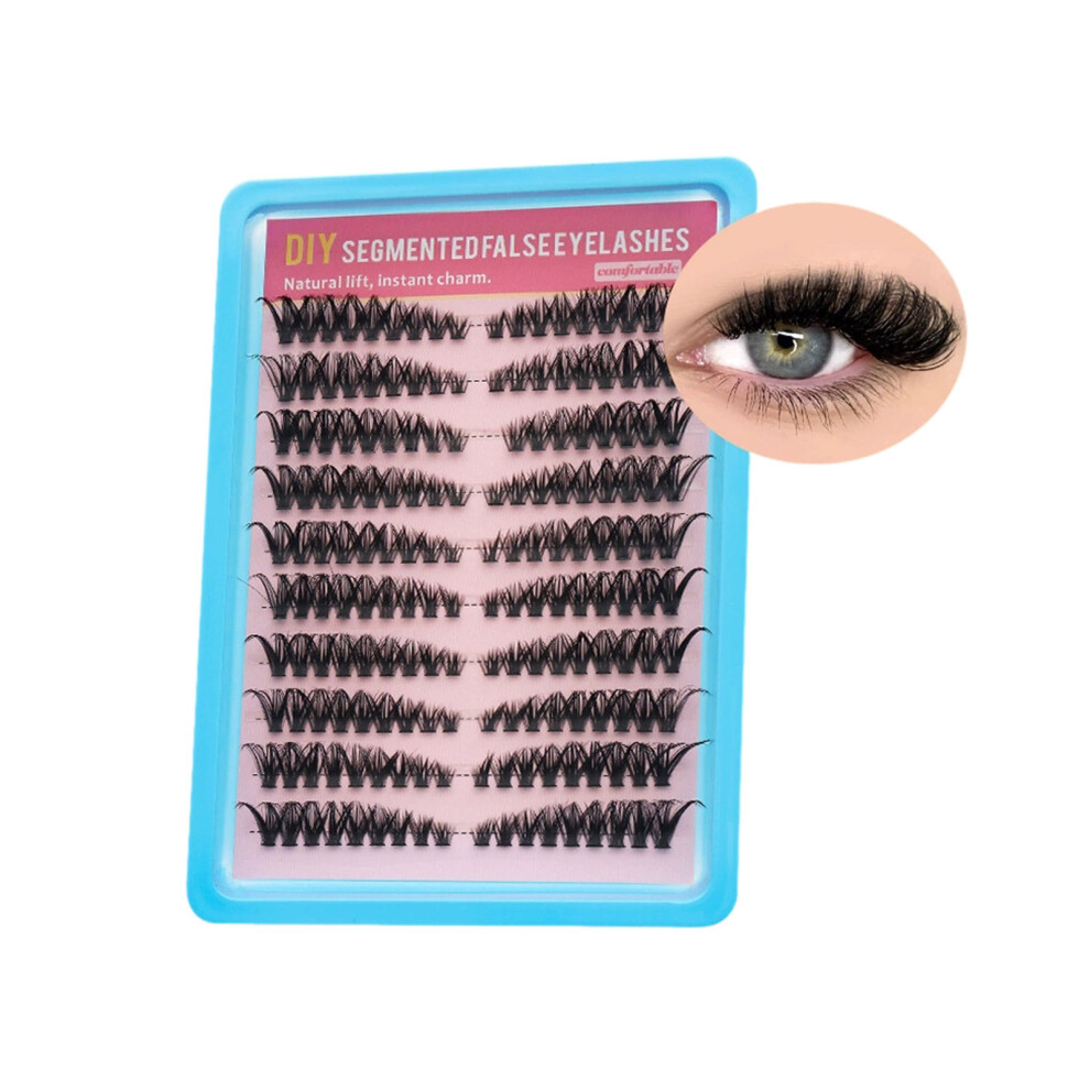 Dachuang Beauty (60P Slant) Heat-Bonded Diy Cluster Lashes For Full Look