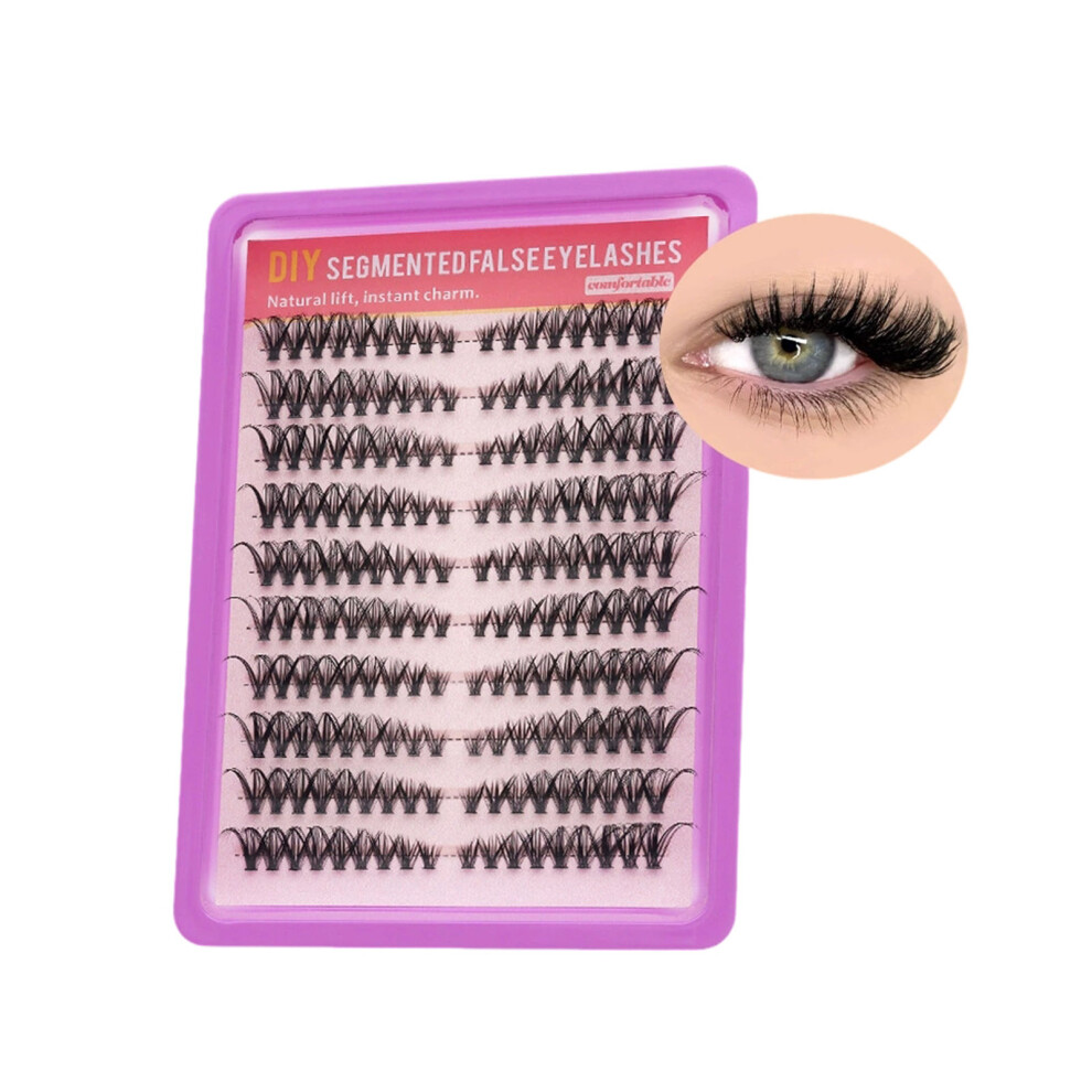 Dachuang Beauty (40P Slant) Heat-Bonded Diy Cluster Lashes For Full Look
