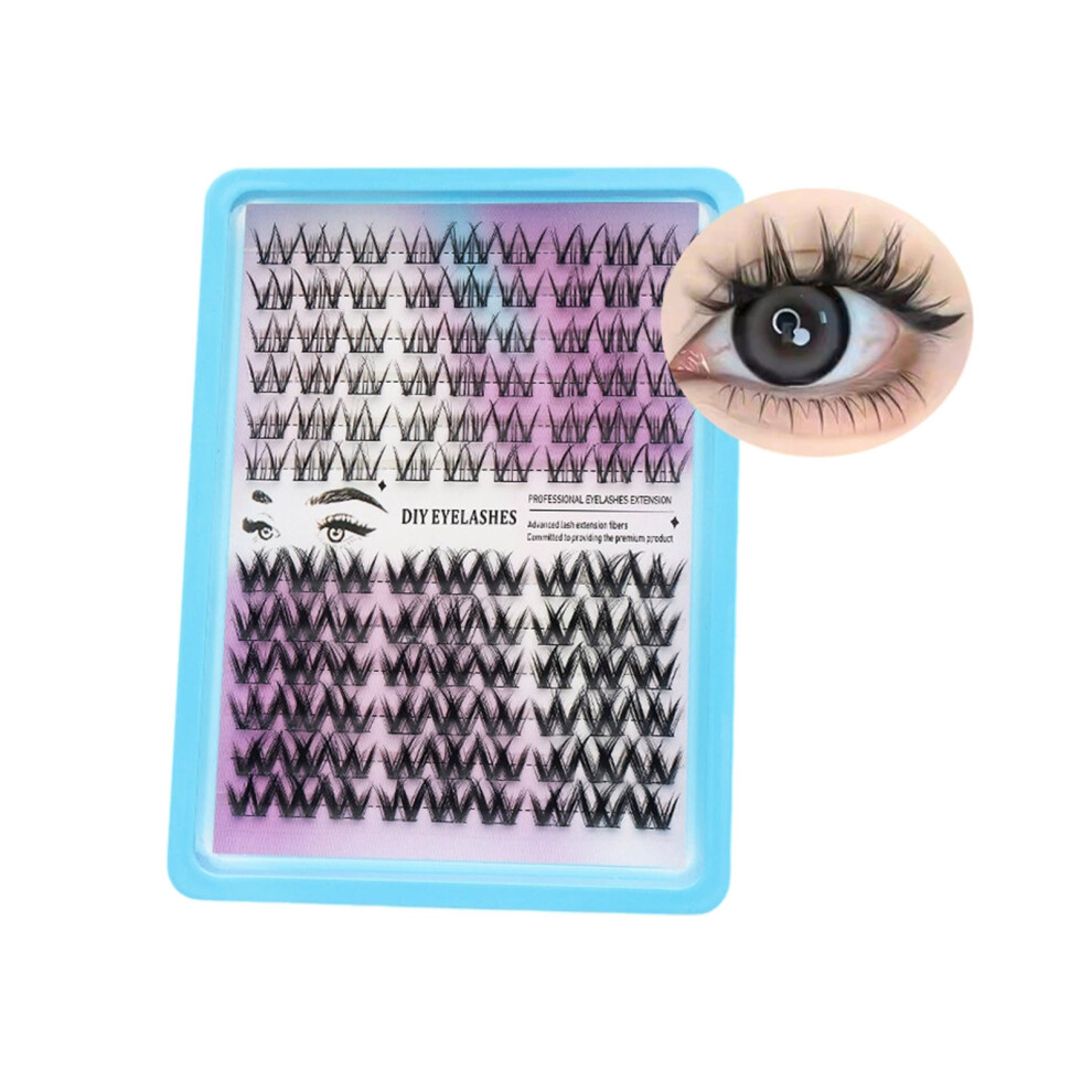 Dachuang Beauty (Swirl Xd) Heat-Bonded Diy Cluster Lashes For Full Look