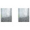 2X Transparent Shower Curtain Lining, Pebble Pattern  Plastic Bathroom Shower Curtain 1
