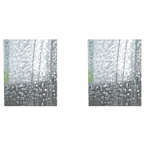 2X Transparent Shower Curtain Lining, Pebble Pattern  Plastic Bathroom Shower Curtain