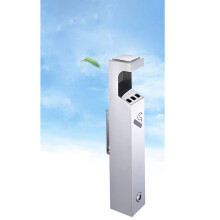 Outdoor Wall Mounted Ashtray, WeatherResistant Stainless Steel Cigarette Butt Receptacle for Patio