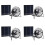 4X -Ventilador EléTrico com Painel Solar PortáTil 5W 4 Polegadas com Efeito de Estufa Exaustor Solar para EscritóRio Ao Ar Livre 1