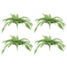 4X UV Resistant Lifelike Artificial Boston Fern, Artificial Ferns for Outdoors, Faux Ferns Fake Ferns Artificial Plants