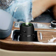 2X Humidificateur de Voiture USB 200Ml  Humidificateur Portable avec 7 Couleurs LED Veilleuse Modes de Brume Réglables Silencieux pour  B