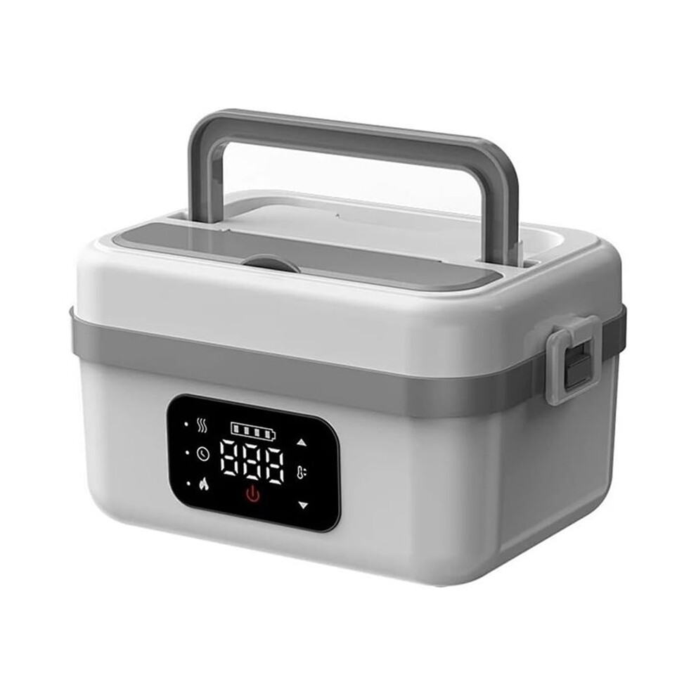 Cordless Electric Lunch Box For Adults 1L Portable Self-Heating Food Warmer For Indoor Outdoor Office Camping Uk Plug B 6031982820397