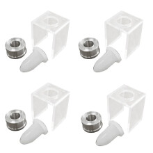12 Piece Set DIY 12.1mm Simple Lipstick Filling Tube Birdmouth Silicone Mold Aluminum Ring Single Hole Bracket