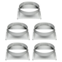 5X Interface de Tuyau D'Échappement de Climatiseur, Connecteur de Raccord de Corps de Climatiseur Mobile à la Maison Portable, Carré 15 cm