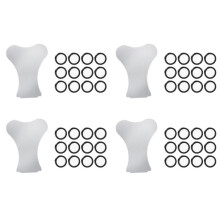 48Pack Ultrasonic Mist Maker Fogger Ceramics Discs for Humidifier Parts Transducer Discs with Cap Tool