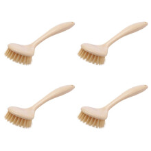 4X Kitchen Cleaning Brushes Long Handle Wash Pot Dish Washing Brush Can Be Hanging Sink Stove Cleaning Brush