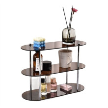 Ins Style Étagère de Rangement Multicouche en Acrylique Étagères Décoratives Organisateur de Bureau Maquillage Bijoux Organisation de la Maison B
