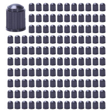 Set of 600 - Black Plastic Replacement Valve Caps. Cars, Trucks, Motorcycles, ATV. Schrader Tire Caps.