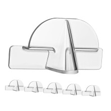 6 Pack Wall Mounted Sunglasses Organizer and Eyeglasses Holder Rack, Adhesive Space‑Saving Storage Display for Home or Office