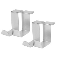 4PC Hintertuer Haken Edelstahl Kuechenschrank Kleiderbuegel Home Storage Hanger Organizer Haken