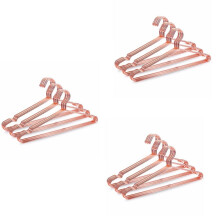 30Pcs Rose Copper Gold Metal Clothes Shirts Hanger with , Heavy Duty Strong Coats Hanger, Suit Hanger Rose Gold