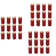 300 PVC Termokrympbar Kapsyl med Rivlinje, Rödvinslock, Plastlock, Självbryggt Vinflaskförslutningslock
