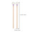 2Stk Drumsticks Filz Sticks Perkussion Schlägel Holzgriff 8