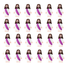 36 Stuks  Jezus Beeldje Pasen Decoraties Jezus Speelgoed Baby Jezus Figuur Christus Religieuze Verlossers Jezus Religieus
