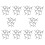100-Pack Replacement Side Brush for  V3 V5 A6 A4 A4S Robot Vacuum Cleaner 1