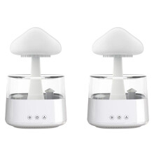 2X Regenwolke Luftbefeuchter Ultraschallzerstäuber Aromatherapiegerät Zerstäuber Haushaltsnetzteil 5V 2A Nicht Wiederaufladbar