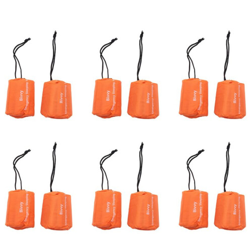 12 Pack Not Schlaf Sack Thermische Wasserdichte ÜBerleben Decke für Aussen Camping Wandern