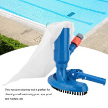 Mini Portable Underwater Pool Vacuum Cleaner with Brush & Mesh Bag