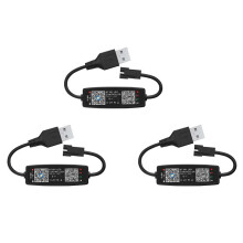3X WS2812B LED Controller APP Control Music Controller for SK6812 WS2811 WS2812 LED Pixel Light Strip USB 5V